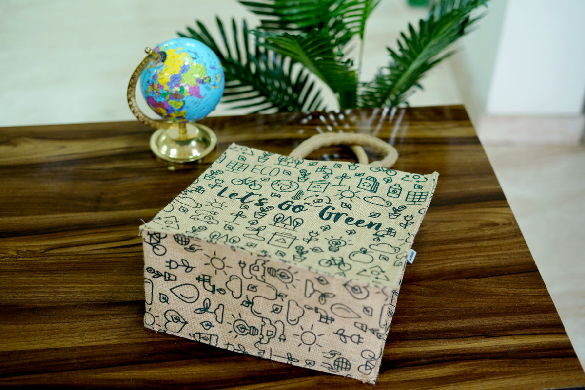 Let's Go Green - Jute Bag