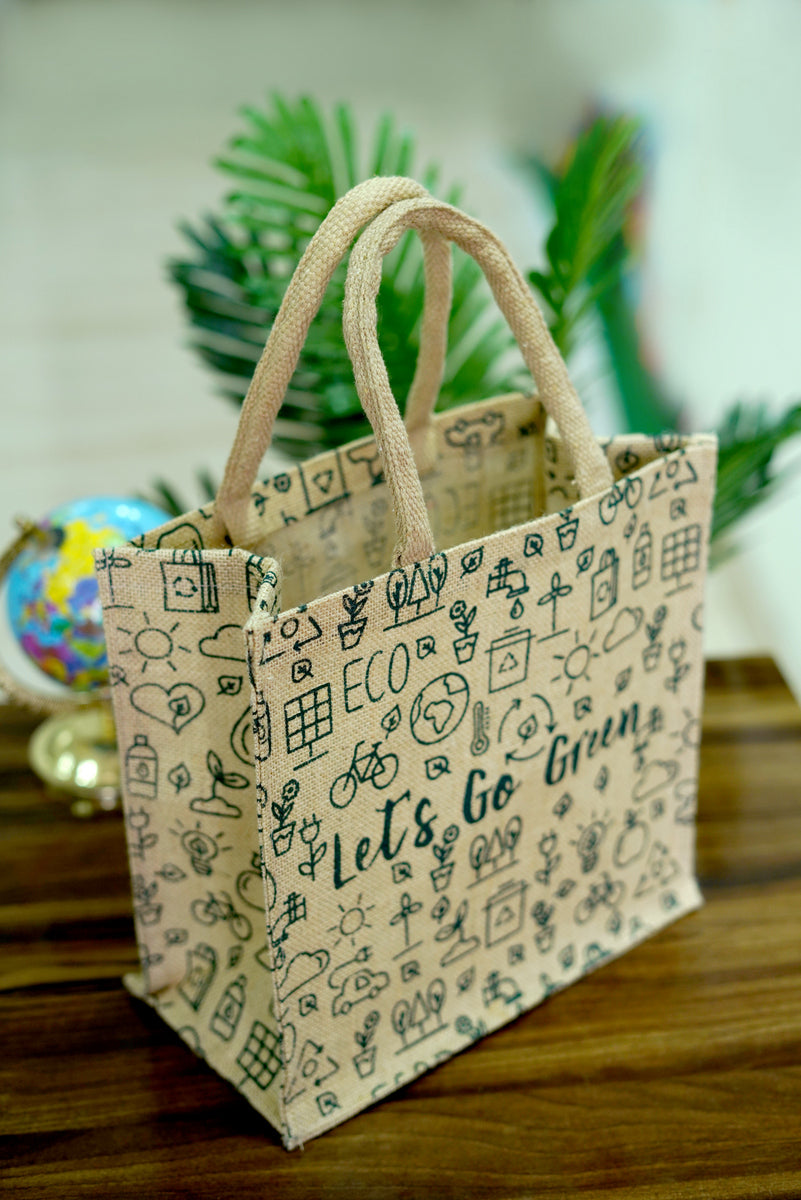 Let's Go Green - Jute Bag