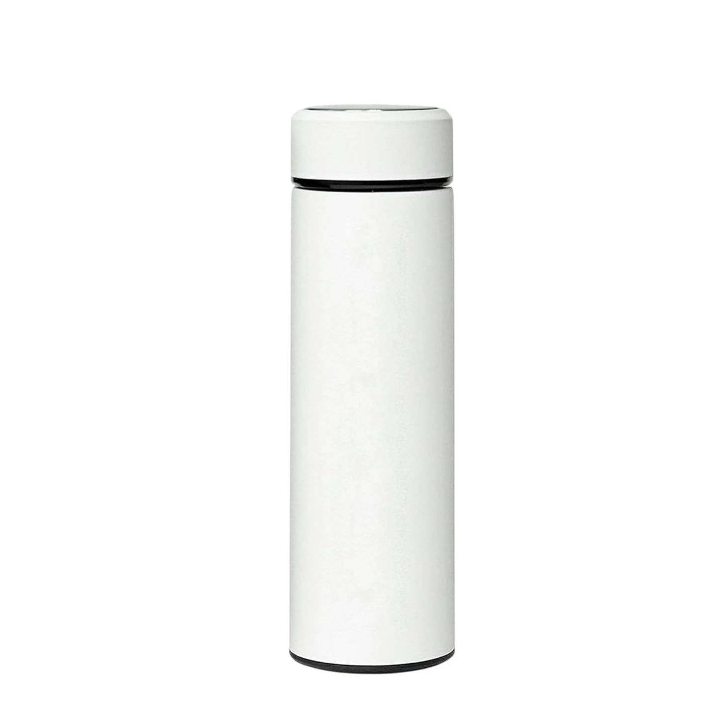 Smart LED Temperature Display Water Bottle | Double Wall Vacuum Insulated Stainless Steel Flask - 500ml (White)