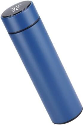 Smart LED Temperature Display Water Bottle | Double Wall Vacuum Insulated Stainless Steel Flask - 500ml (Blue)
